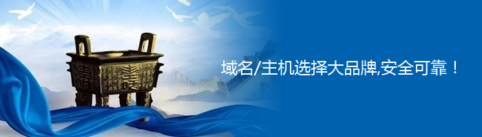 域名/主機選擇大品牌,安全可靠!